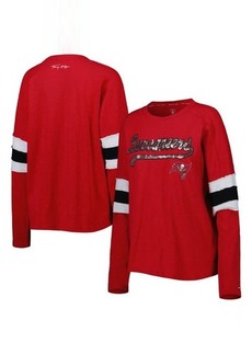 Women's Tommy Hilfiger Red Tampa Bay Buccaneers Justine Long Sleeve Tunic T-Shirt at Nordstrom