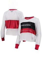 Women's Tommy Hilfiger White/Black Atlanta Falcons Mesh Raglan Long Sleeve T-Shirt at Nordstrom