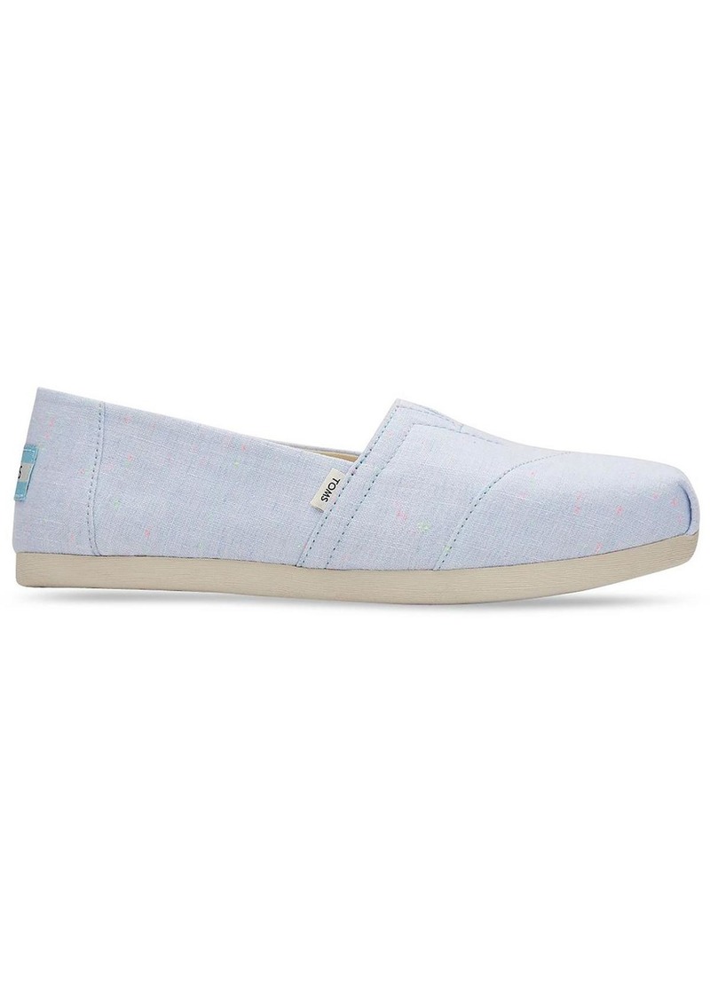 TOMS Shoes Alpargata Womens Linen Slip On Loafers