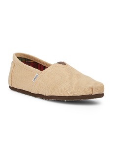 burlap slip on shoes