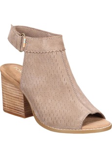 TOMS Shoes Grenada Womens Suede Slingback Booties