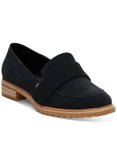 TOMS Shoes Mallory Womens Faux Suede Slip On Loafers
