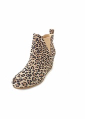 TOMS Shoes TOMS Desert Tan Leopard Suede Kelsy Bootie 10014153 (Size: )