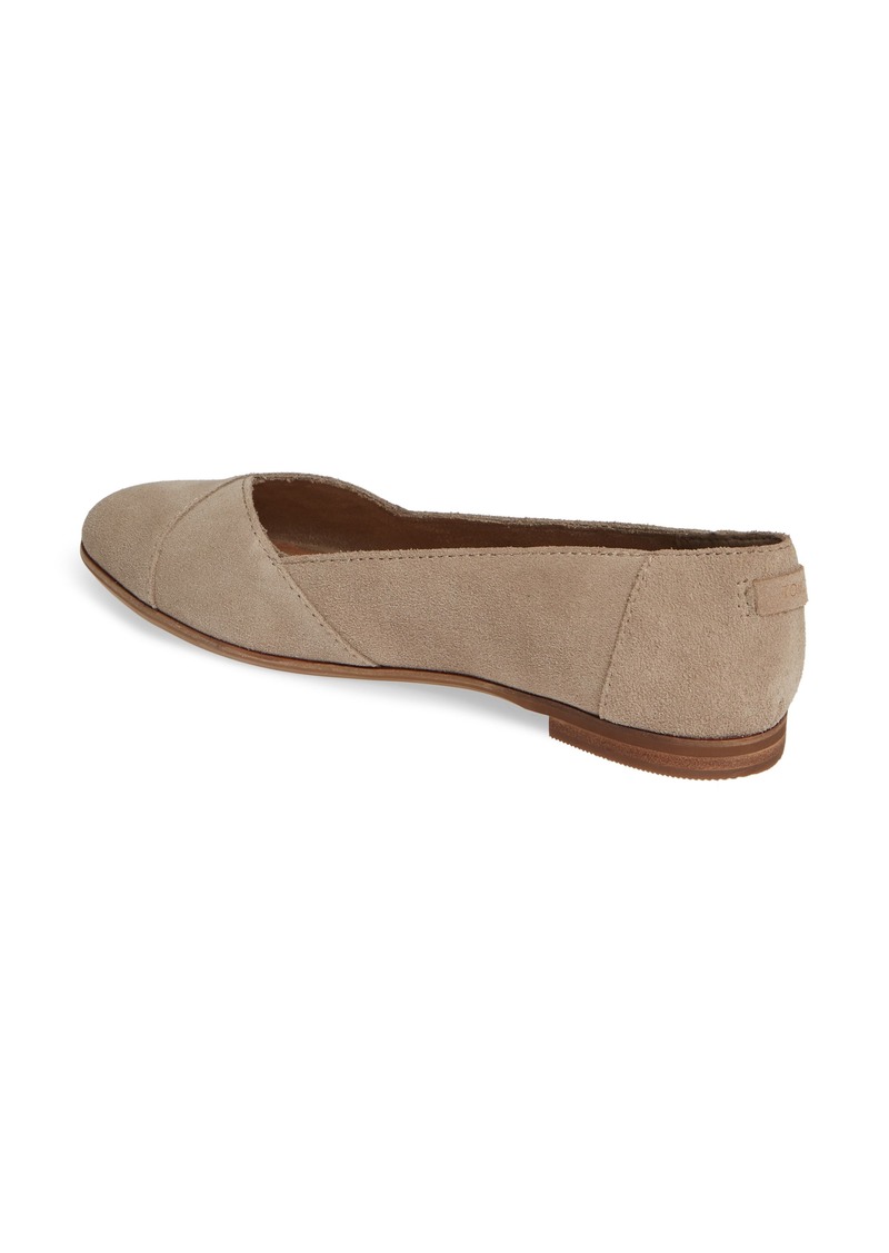 toms julie almond toe flat