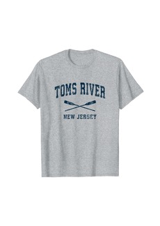 TOMS Shoes Toms River New Jersey Vintage Nautical Paddles Sports Oars T-Shirt