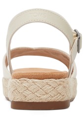 TOMS Shoes Toms Women's Abby Braided Espadrille Flatform Sandals - Natural Slubby Woven