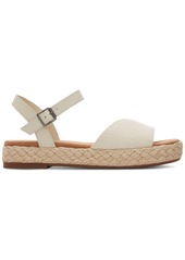 TOMS Shoes Toms Women's Abby Braided Espadrille Flatform Sandals - Natural Slubby Woven