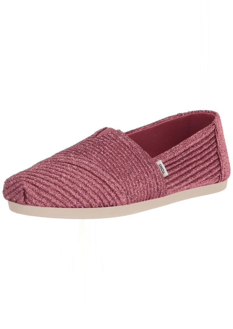 TOMS Shoes TOMS Womens Alpargata Slip On Flats Casual - Red - Size  B