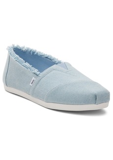 TOMS Shoes Toms Women's Alpargata Cloudbound Recycled Slip-On Flats - Pastel Blue Washed Denim