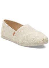 TOMS Shoes Toms Women's Alpargata Cloudbound Recycled Slip-On Flats - Natural Basket Weave Lace