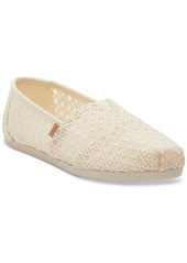 TOMS Shoes Toms Women's Alpargata Cloudbound Recycled Slip-On Flats - Natural Basket Weave Lace