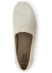 TOMS Shoes Toms Women's Alpargata Espadrille Flats - Champagne Metallic