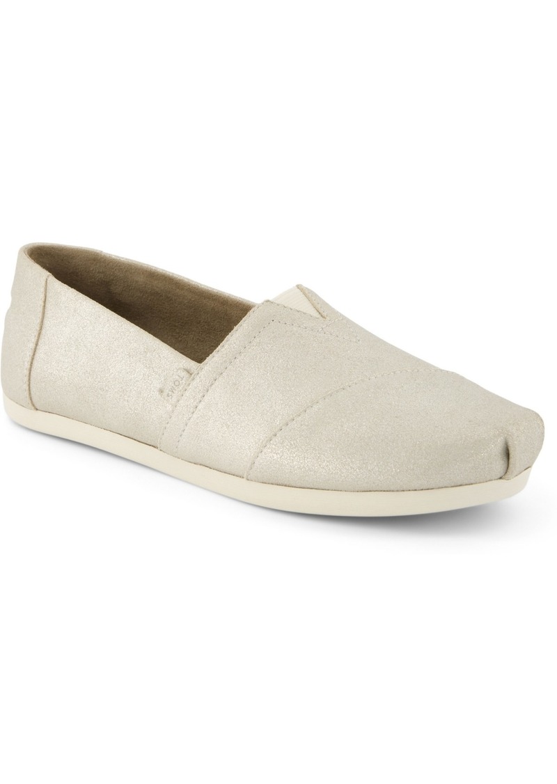 TOMS Shoes Toms Women's Alpargata Espadrille Flats - Champagne Metallic