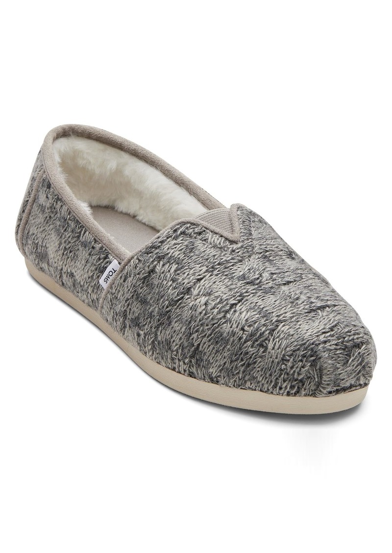 TOMS Shoes TOMS Women's Alpargata Faux Fur Lined Slip-On   M