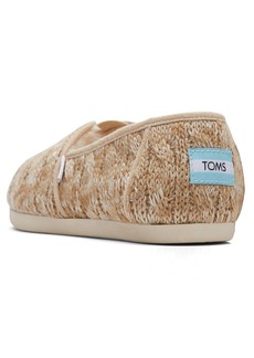 TOMS Shoes TOMS Womens Alpargata Cable Slip On Flats Casual - Beige - Size  B