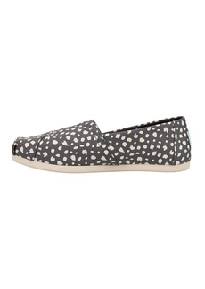 TOMS Shoes TOMS Womens Alpargata Leopard Slip On Flats Casual - Black - Size  B
