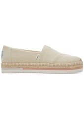 TOMS Shoes Toms Women's Alpargata Platform Espadrille Slip-Ons - Natural Heavy Twill