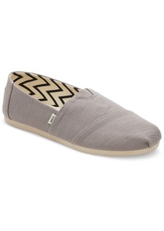 TOMS Shoes Toms Women's Alpargata Slip-On Flats - Morning Dove Gray Recycled Canvas