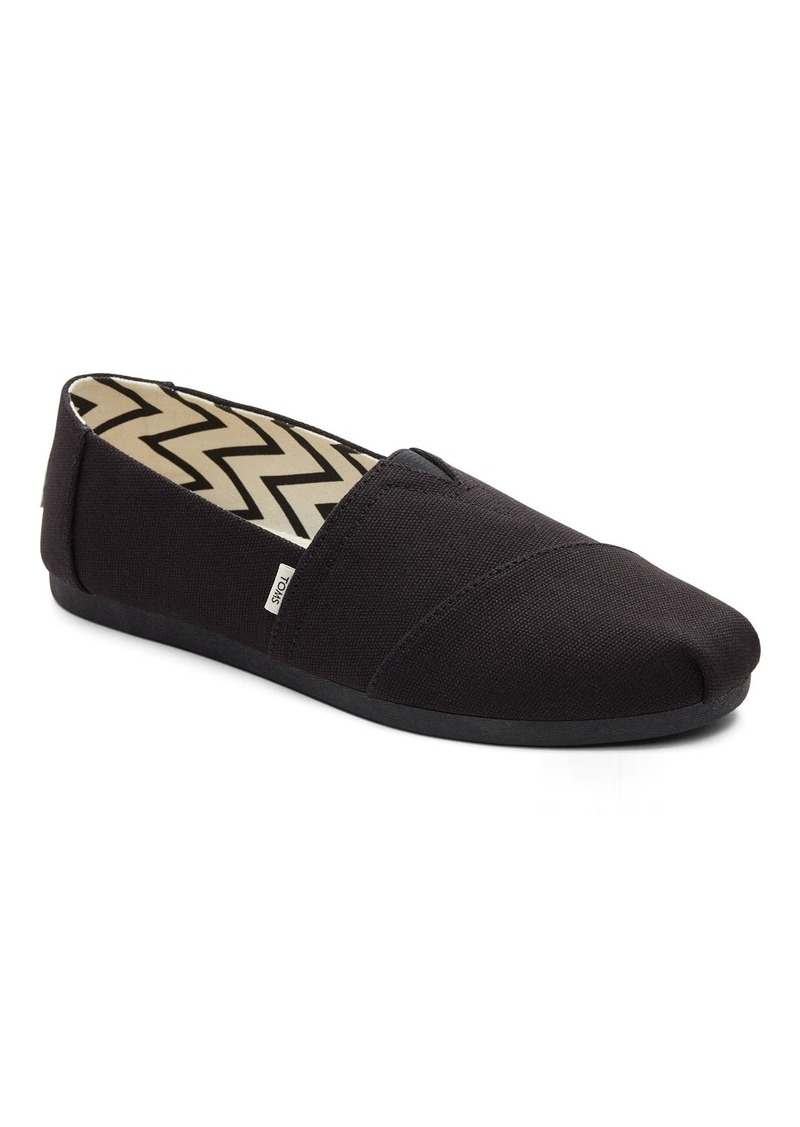 TOMS Shoes TOMS Women's Alpargata Recycled Slip-On Solid Black  M