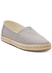 TOMS Shoes Toms Women's Alpargata Rope 2.0 Espadrille Slip-On Flats - Drizzle Grey Recycled Cotton Slubby