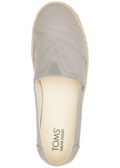 TOMS Shoes Toms Women's Alpargata Rope 2.0 Espadrille Slip-On Flats - Drizzle Grey Recycled Cotton Slubby