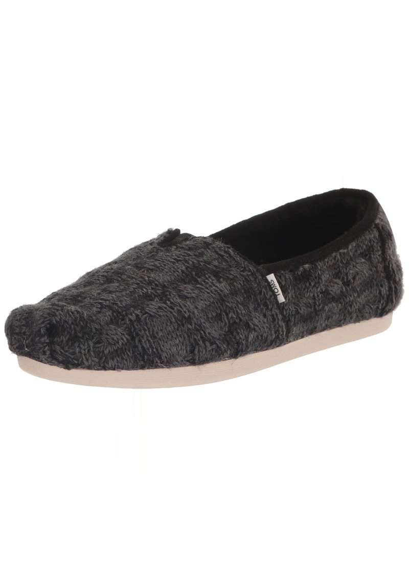 TOMS Shoes TOMS Women's Alpargata Slip-On Black Knit  M