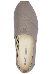 TOMS Shoes Toms Women's Alpargata Slip-On Flats - Morning Dove Gray Recycled Canvas