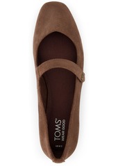 TOMS Shoes Toms Women's Bianca Mary Jane Flats - Dark Brown Suede