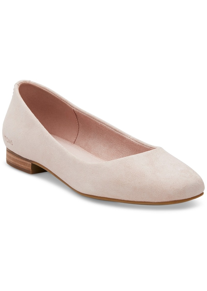 TOMS Shoes Toms Women's Briella Square-Toe Slip-On Ballet Flats - Ballet Pink Suede