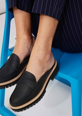 TOMS Shoes Toms Women's Cara Lug Sole Slip-On Mules - Black/Black Leather