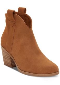 TOMS Shoes Toms Women's Constance Pull On Western Booties - Tan Suede