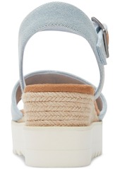 TOMS Shoes Toms Women's Diana Flatform Wedge Sandals - Pastel Blue Washed Denim