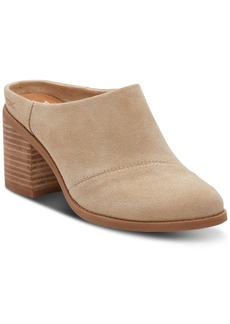 TOMS Shoes Toms Women's Evelyn Stacked-Heel Mules - Oatmeal Suede
