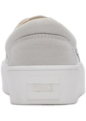 TOMS Shoes Toms Women's Fenix Canvas Slip On Platform Sneakers - Black Canvas