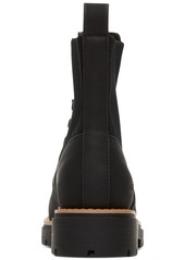TOMS Shoes Toms Women's Ionie Lace-Up Lug Sole Combat Boots - Black Nubuck
