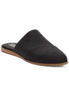 TOMS Shoes Toms Women's Jade Flat Slip On Mules - Black Leather