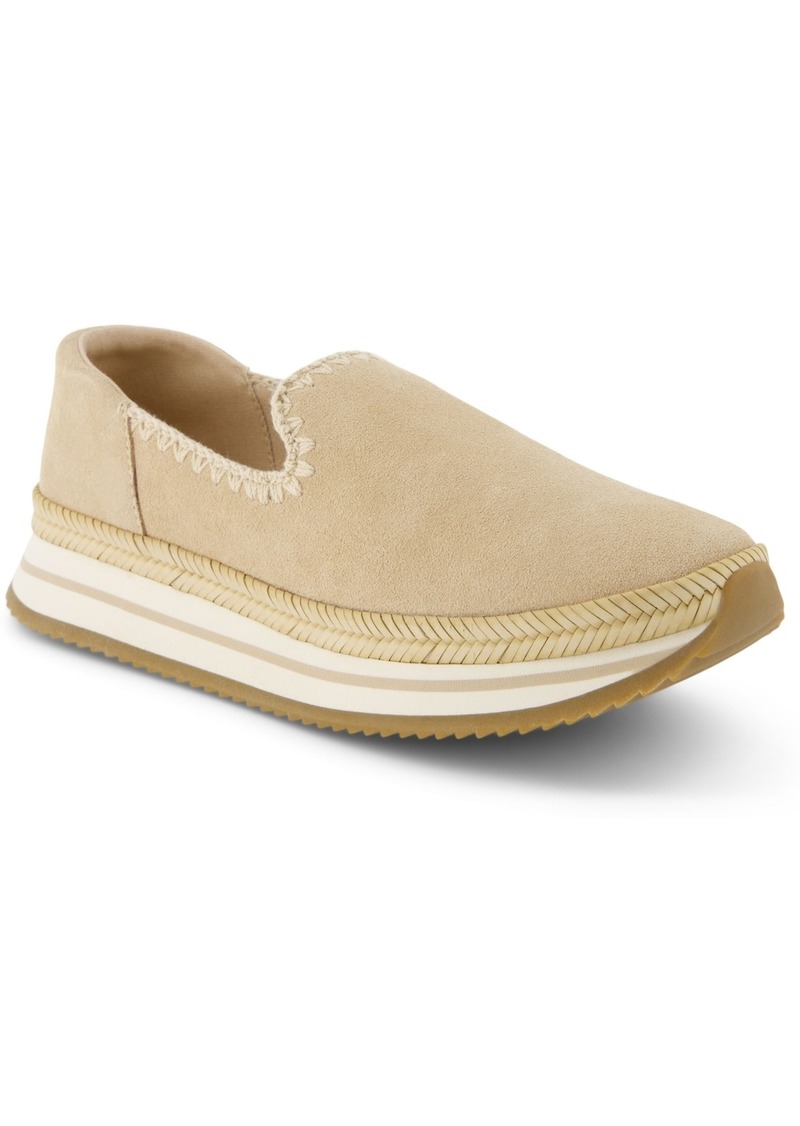 TOMS Shoes Toms Women's Jocelyn Slip-On Espadrille Sneakers - Oatmeal Suede/Deco Stitch