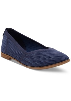 TOMS Shoes Toms Women's Jutti Neat Classic Almond Toe Flats - Navy Repreve Engineered Knit