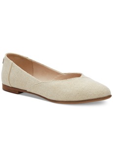 TOMS Shoes Toms Women's Jutti Neat Classic Almond Toe Flats - Natural Woven Linen