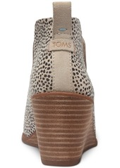 TOMS Shoes Toms Women's Kallie Wedge Booties - Mini Cheetah Suede