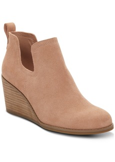 TOMS Shoes Toms Women's Kallie Wedge Booties - Buck Brown Suede