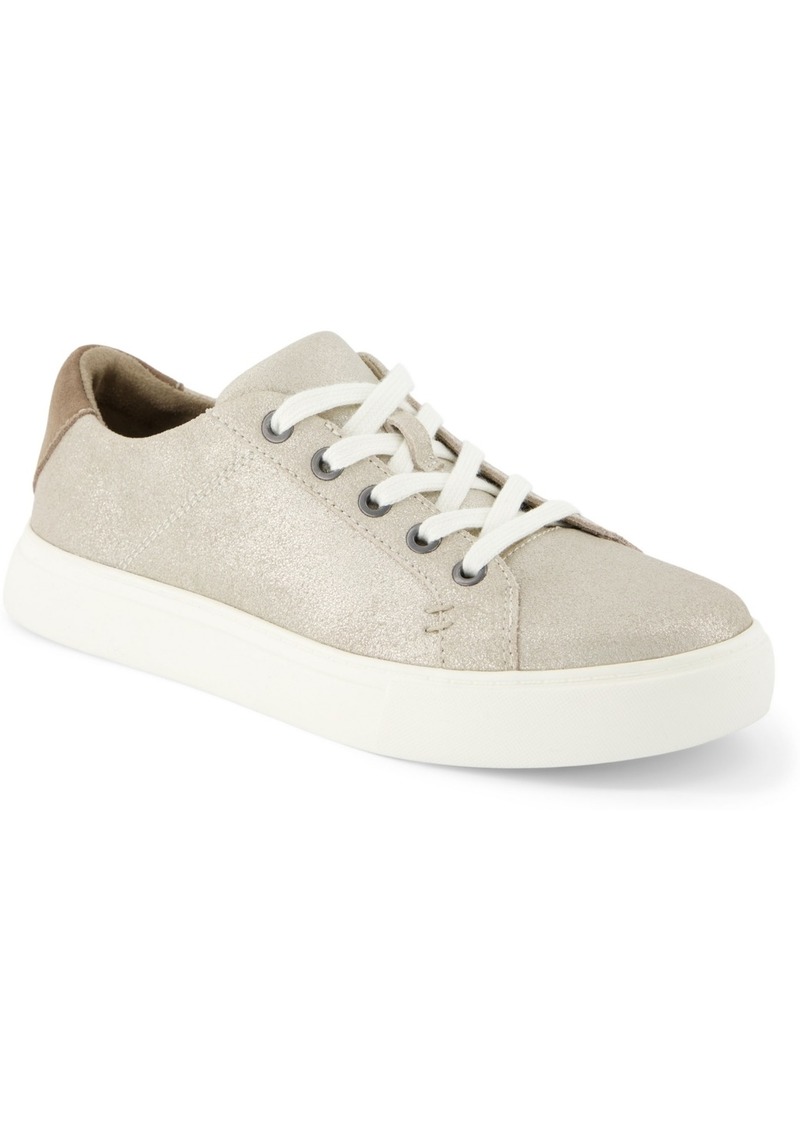 TOMS Shoes Toms Women's Kameron Lace Up Sneakers - Champagne Metallic Suede/Suede