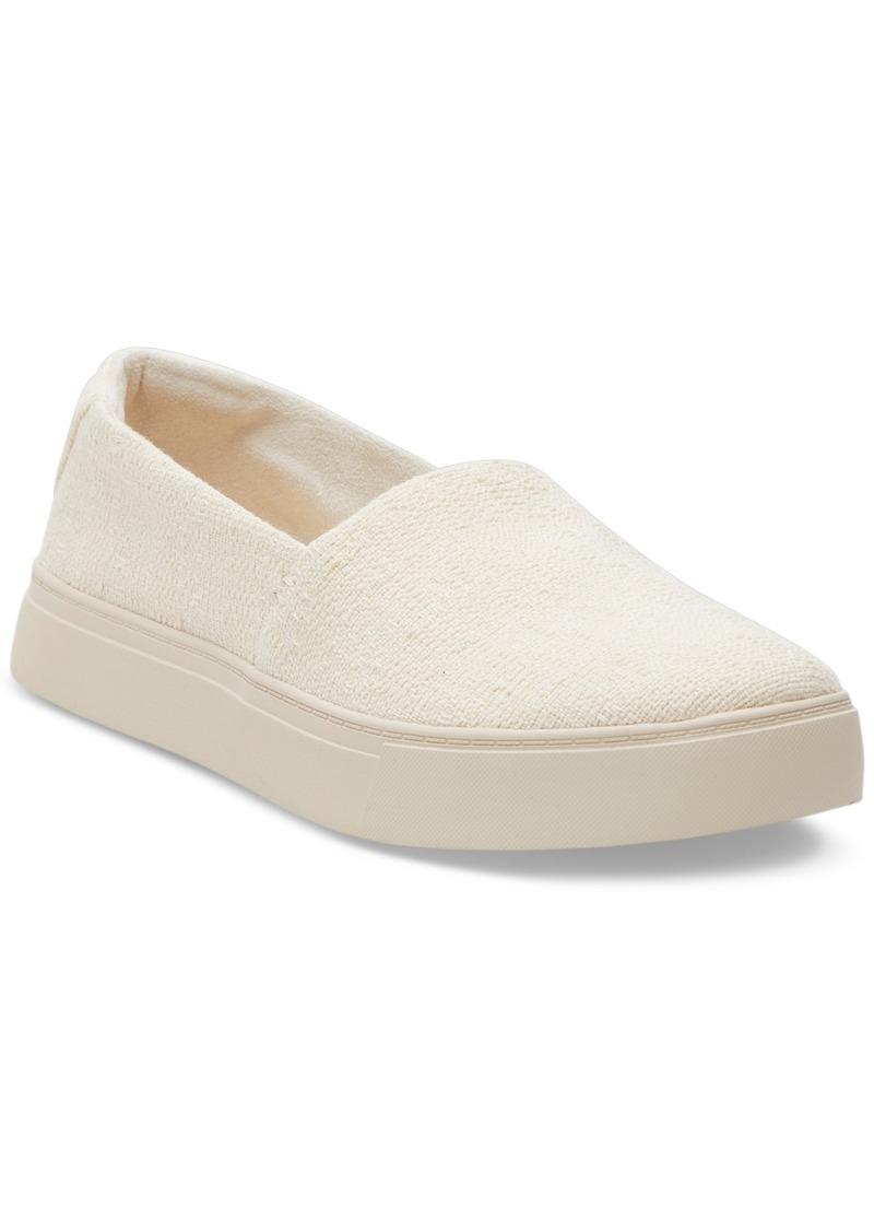 TOMS Shoes Toms Women's Kameron Casual Slip On Platform Sneakers - Natural Two Tone Slub