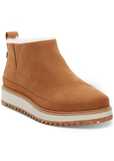 TOMS Shoes Toms Women's Marlo Water Resistant Cold Weather Booties - Tan Oiled Leather Suede