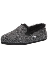 TOMS Shoes TOMS Women's Redondo Loafer Flat Black Sweater Knit with Faux Fur
