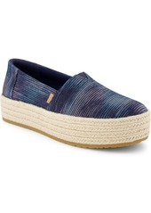 TOMS Shoes Toms Women's Valencia Espadrille Flats - Navy Novelty