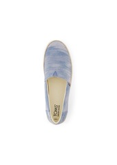 TOMS Shoes Toms Women's Valencia Espadrille Flats - Pastel Blue Novelty Denim