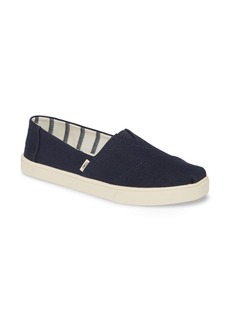 TOMS Shoes TOMS Alpargata Slip-On Sneaker in Navy Heritage Canvas at Nordstrom