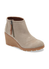TOMS Shoes TOMS Avery Wedge Bootie in Brown at Nordstrom