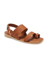 TOMS Shoes TOMS Freya Slingback Sandal in Tan Leather at Nordstrom